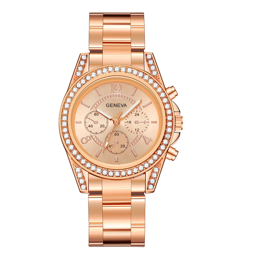 Лидер продаж женские кварцевые часы со стразами цвета розового золота|gift gifts|gift
