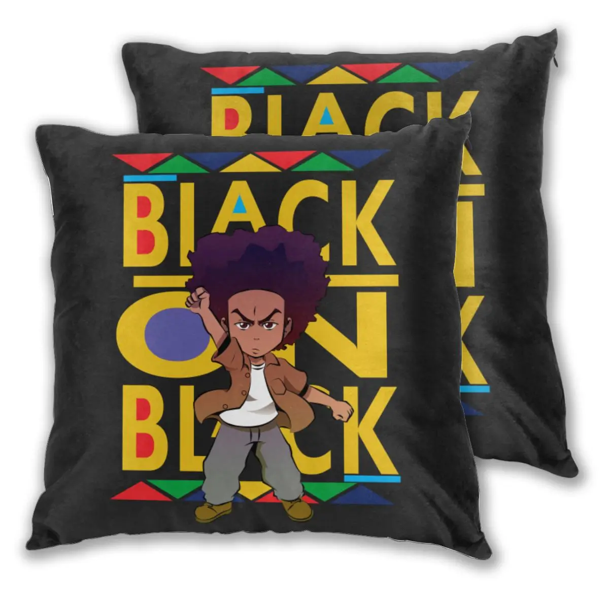 Чехол для подушки наволочка черная декоративная подушка домашний декор диванные