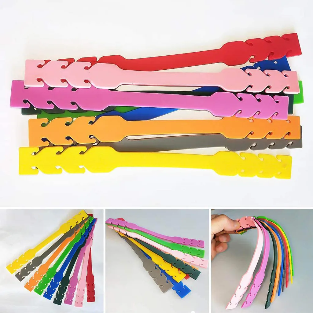 

8pcs/lot Set Mask Ear Hook Mask Rubber Extension Buckle Fixed Ear Hook Third Gear Adjustable Anti-slip Face Masks Accessories