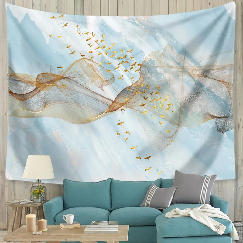 Гобелен с геометрическим рисунком абстрактный геометрический