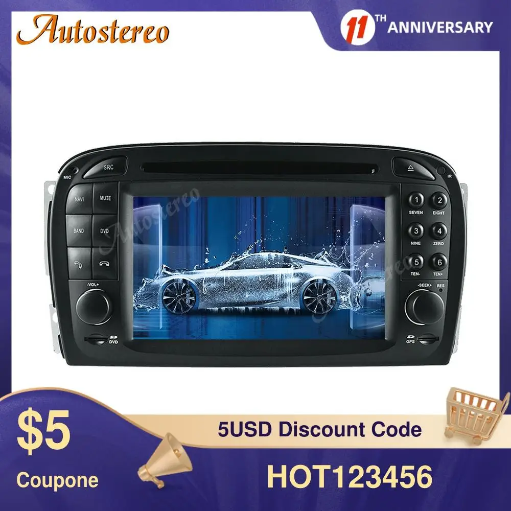 Android 10 для Mercedes Benz SL SL500 R230 2001 2007 Автомобильный CD DVD плеер автомобильное радио
