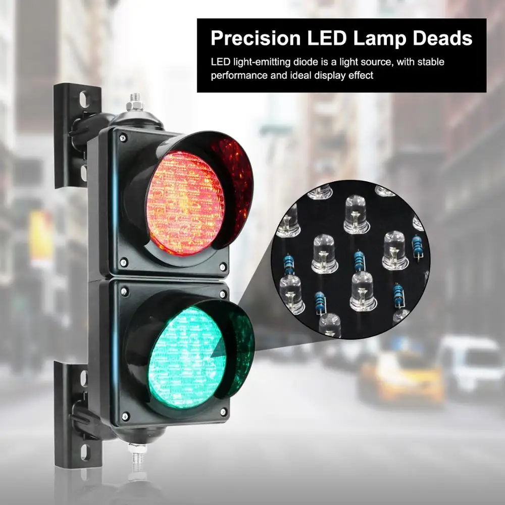 Красный зеленый светофорный светильник 100 мм с паутинным объективом|Светофор| |