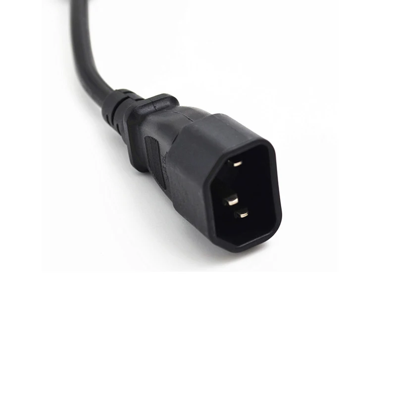 1 шт. IEC 320 C14 C13 разъем PDU или UPS Удлинитель силовой кабель прямоугольный Мужской к