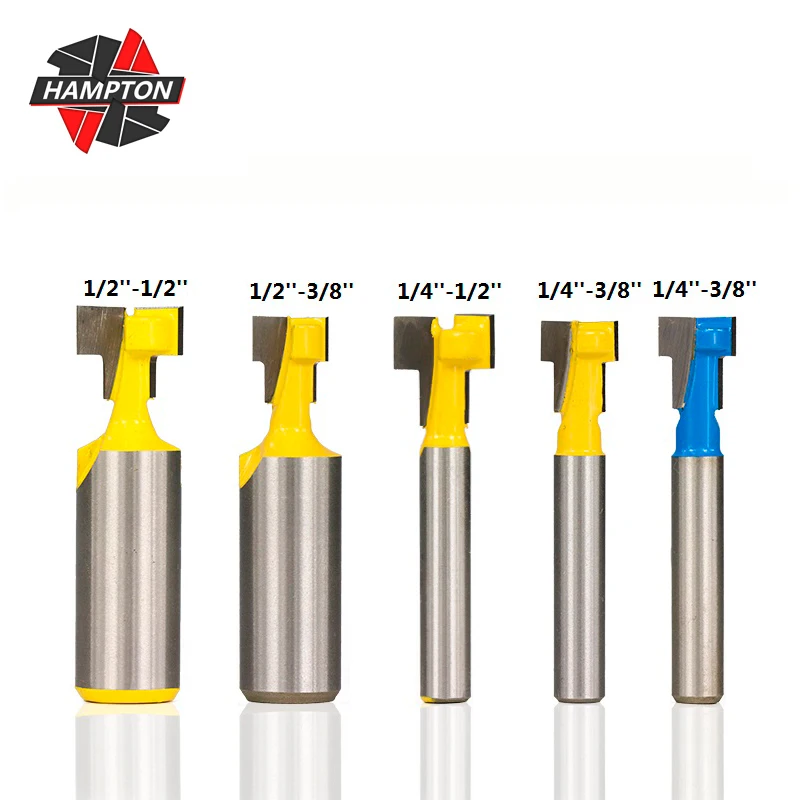 Бесплатная доставка 1/4 &quot1/2&quot для конических фрез t образный пазов резак