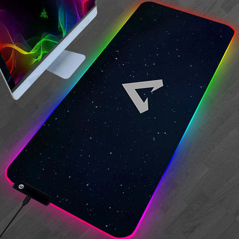 

Rgb Apex Table Pads Mouse Pad Gamer Computer and Office Mousepad Carpet Mause Desk Accessories Backlit Keyboard Xxl Carpets Mats