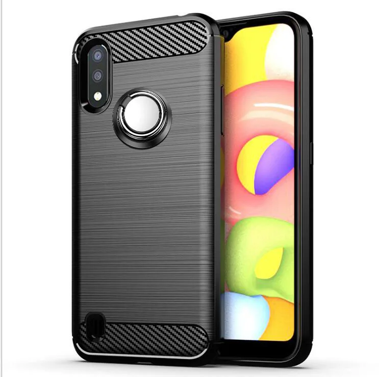 Роскошный чехол из матового углеродного волокна для Samsung Galaxy A01 A015 A015G A015DS SM-A015F SM-A015DS 5,7 