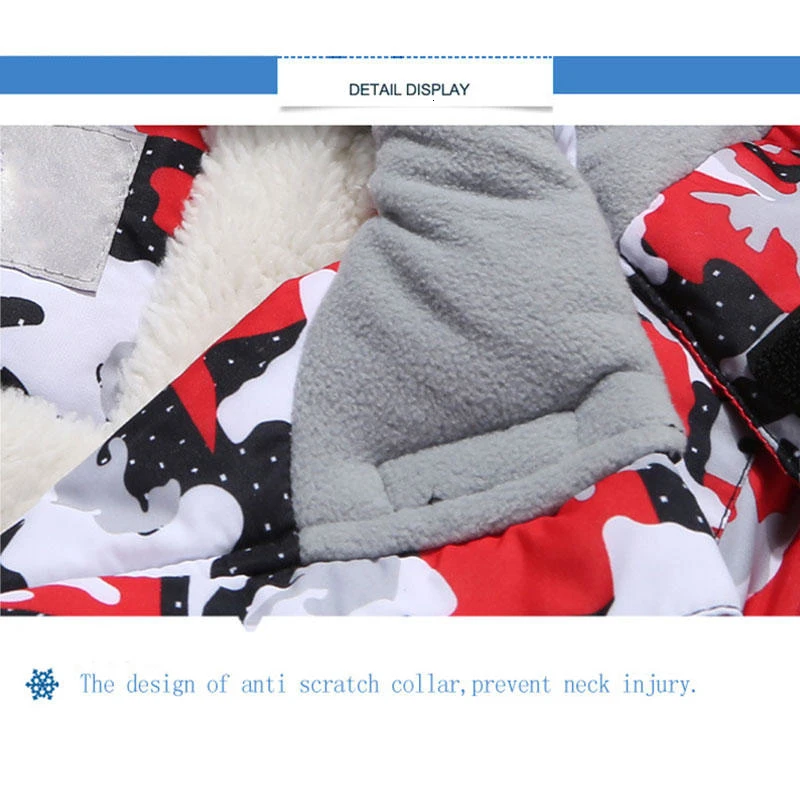 Ветрозащитный спортивный костюм для катания на лыжах зимняя детская верхняя