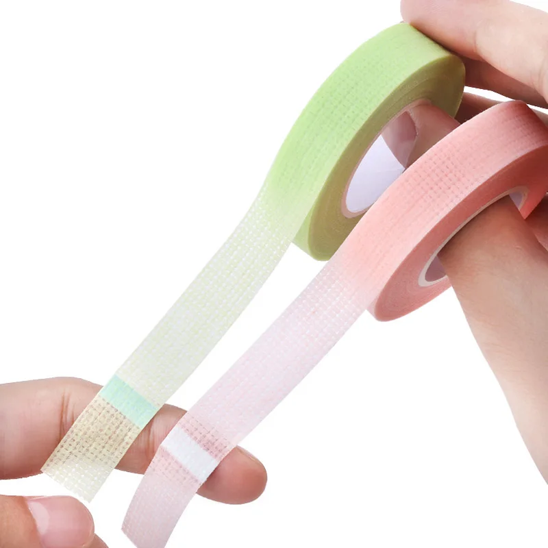 

1/2/3 Rolls Non-Woven False Eyelash Extension Tape Anti-Allergy Easy Tear Eye Tapes For Grafting Fake Lash Eyeliner Tapes
