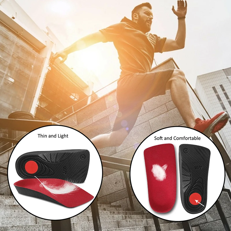 

Wholesale Shoe Insoles Arch Support Heel Insoles Non-slip Heighted Shock Absorption Insoles for Men Women M3