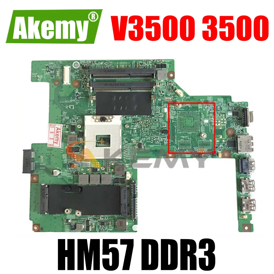 Материнская плата для ноутбука DELL V3500 3500 материнская CN-0PN6M9 0PN6M9 PN6M9 HM57 DDR3 100%