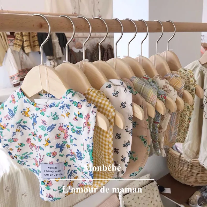 

Для малышей, для маленьких девочек слюнявчик для мальчика Детские Ланч ужин кормления натуральный хлопок Слюнявчики Платочек-слюнявчик де...