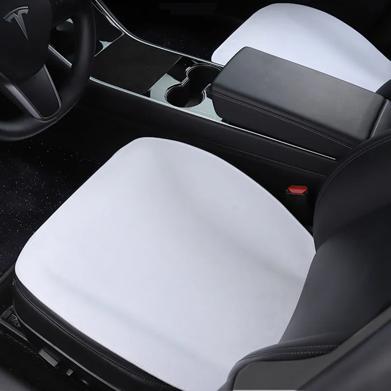 

Flannel Upholstered seat cover For Tesla Model 3 Snug warm cushion Car modified interior accessories decoration