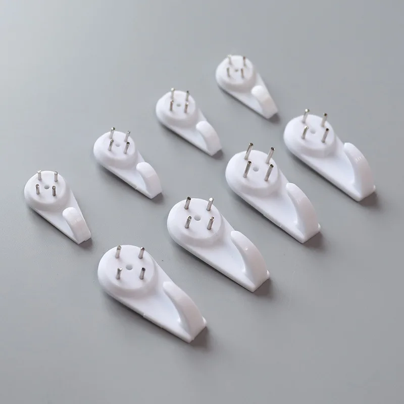 

50 Pcs Invisible Strong Non Trace Nail Wall Mount Photo Picture Frame Ornament Install Seamless Hook Nail Furniture Daily Hanger