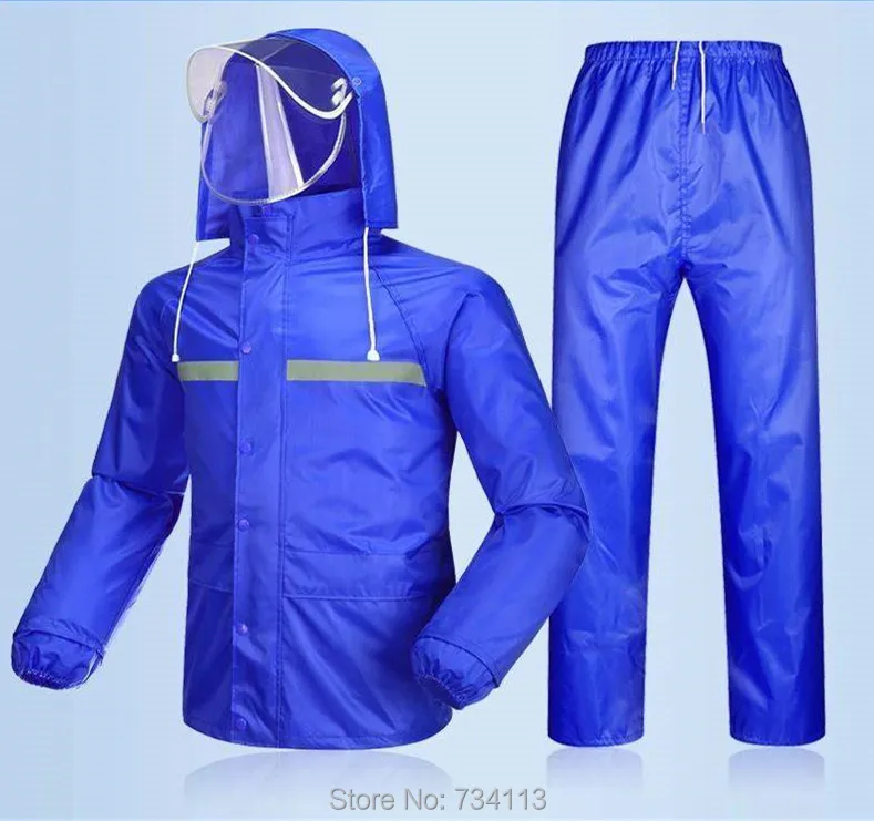 Дождевик и брюки от дождя светильник для взрослых большой размер мотоциклетный