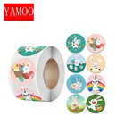 Пасхальная игрушка, наклейка r Thank, украшение ручной работы, этикетка кролика, 1 дюйм