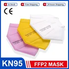 5-100 шт. FFP2 маска для лица Colores KN95 маски для лица фильтр 5 Слои маска для полости рта; Цвет: розовый, золотистый; Защитный маске пыли Mascarillas ffp2kn95