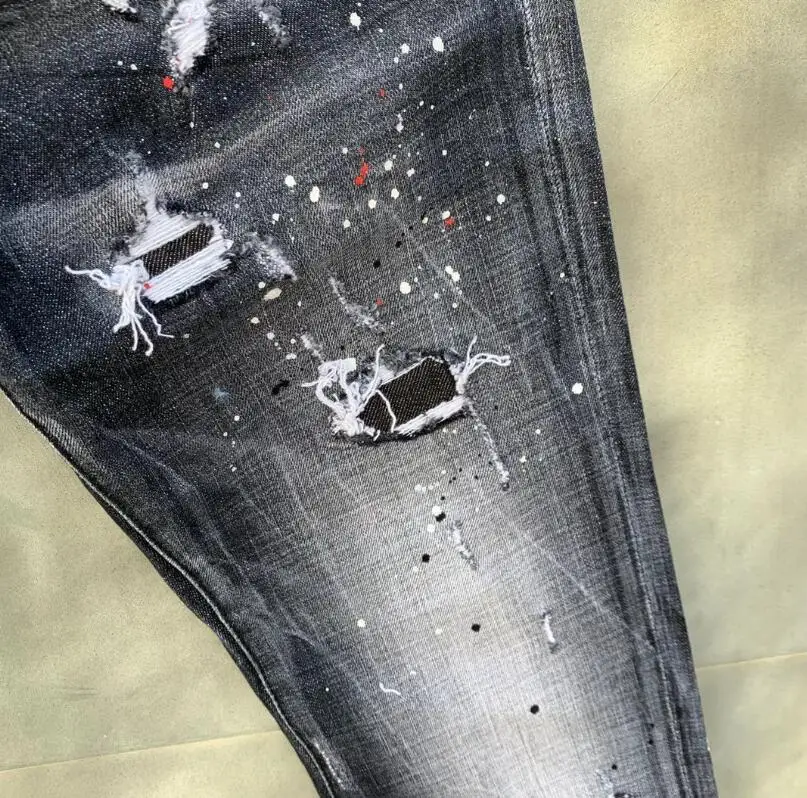 2021 New classic,Authentic DSQUARED2,Retro,Italian brand ,Women/Men Jeans,locomotive,Jogging jeans,Dsq9119-1