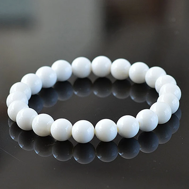 Женские и мужские браслеты с бусинами MOROW модные белые ручной работы из