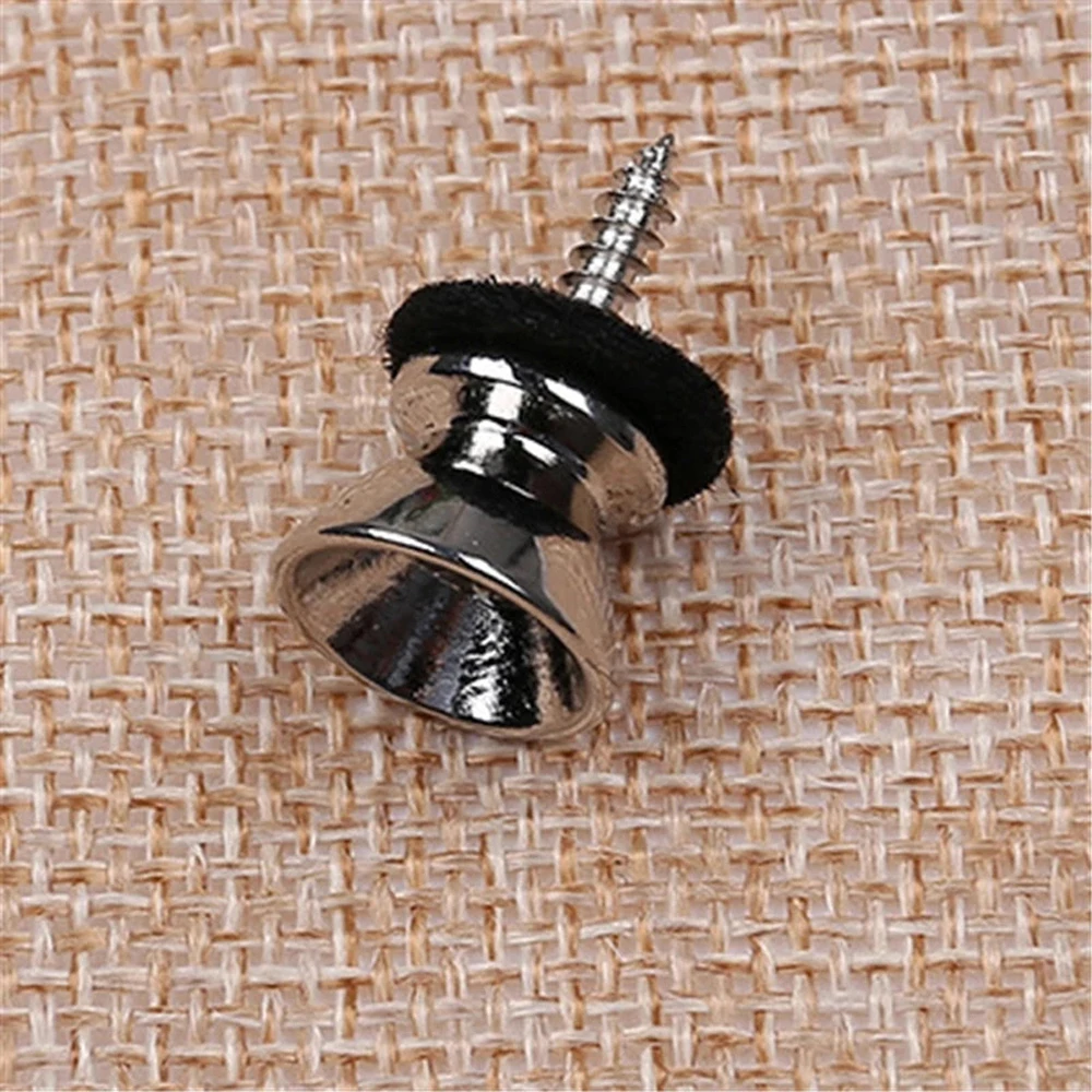 Замок для гитарного ремня 2 шт. металлические зажимные штифты кнопка