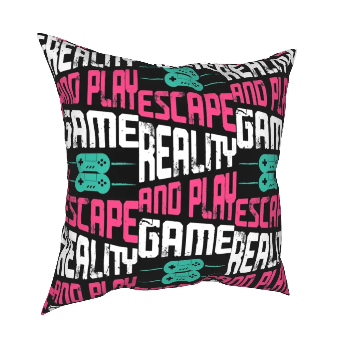 Play Video Game Square Pillow Cases Gaming Gamer Controller Cushion Cover Novelty Polyester Decor Pillowcover for Car 18'