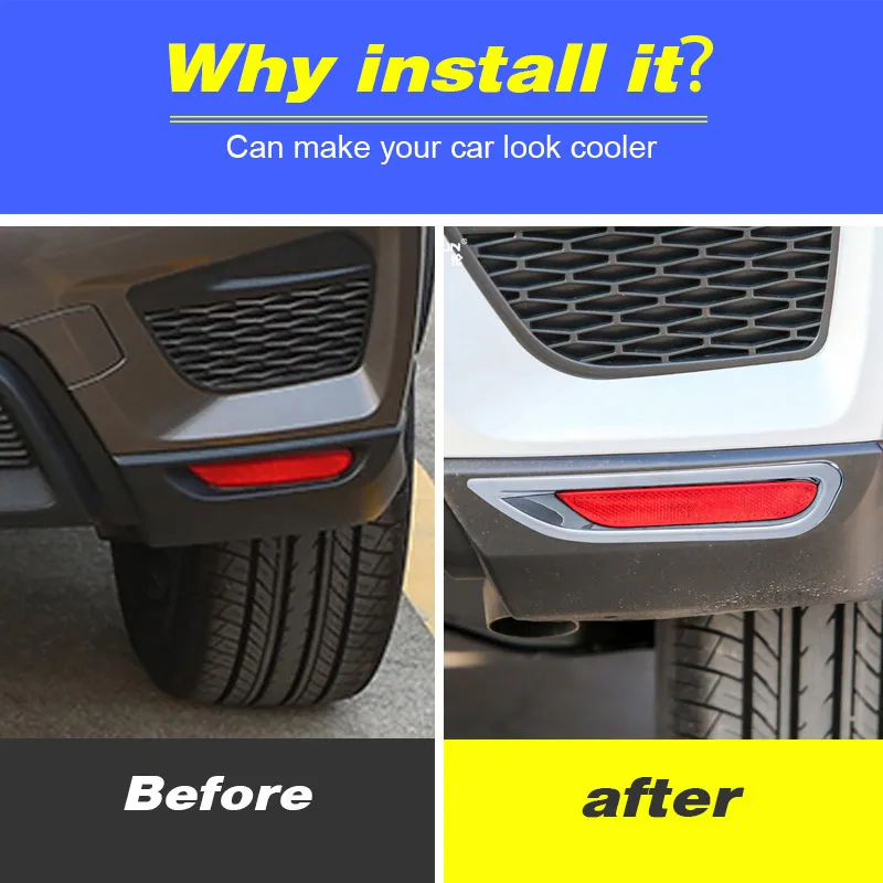 Передние и задние противотуманные фары накладка на фонари хромированный внешний