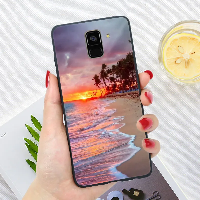 oo29 Мягкий для samsung J6 плюс чехол Глянцевая блестящая для samsung Galaxy J4 Plus J3 J5 J7 чехол Coque - Цвет: oo29
