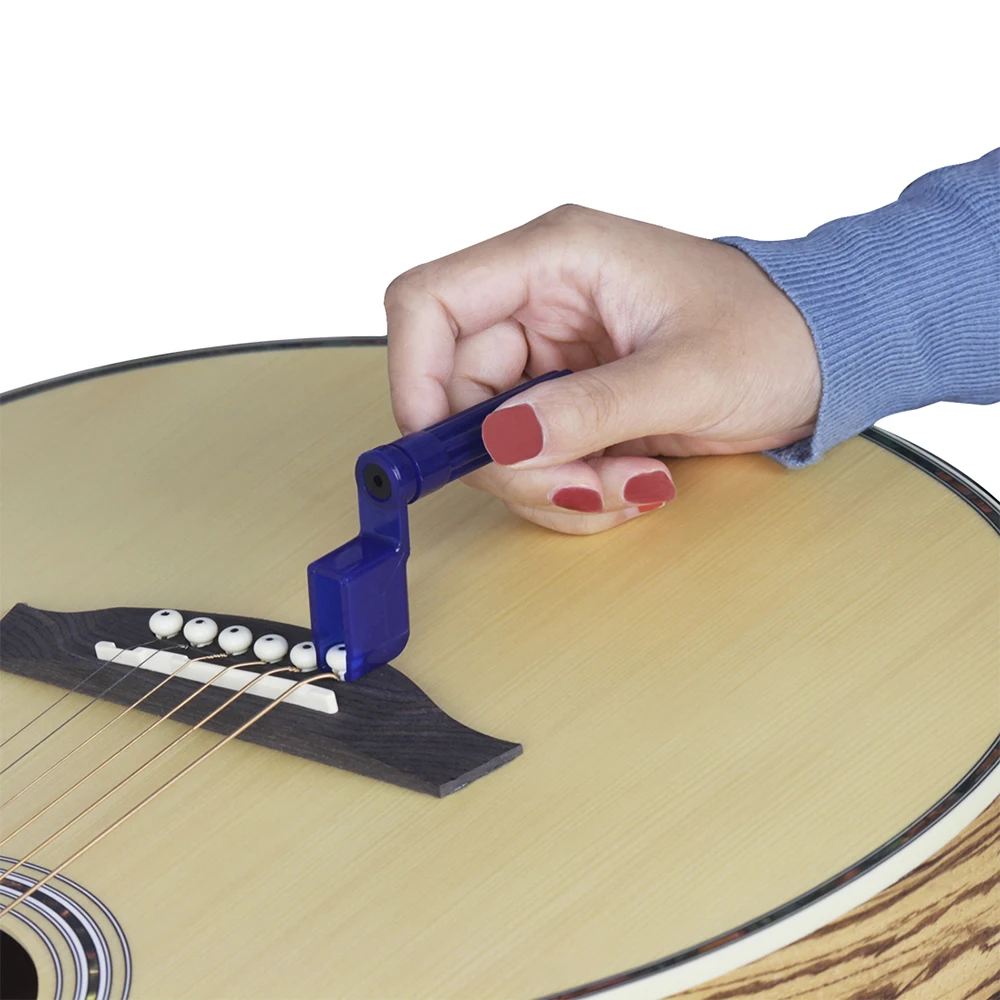 Guitar String Winder Musical Instrument Accessories Bridge Pin Remover Peg Puller for Acoustic Electric Bass Replacement | Спорт и