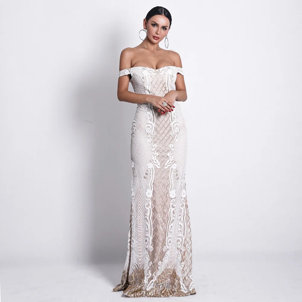 Женское вечернее платье облегающее элегантное с рисунком на лето 2019 | Женская
