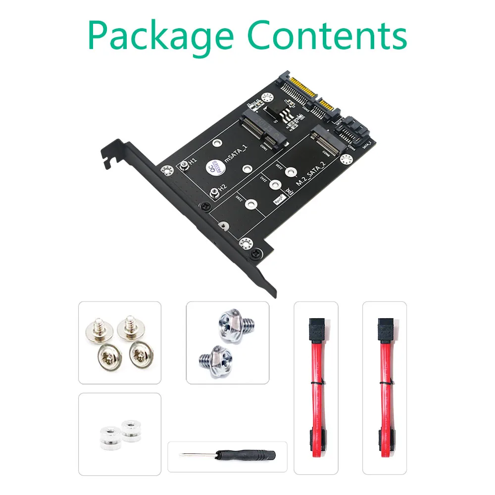 Плата расширения 2 в 1 MSATA NGFF M2 на SATA 3 0 PCI Express PCIE | Компьютеры и офис