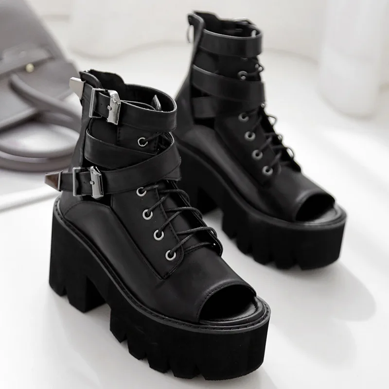 Коллекция 2021 года Сезон весна Туфли с открытым носком на высоком каблуке