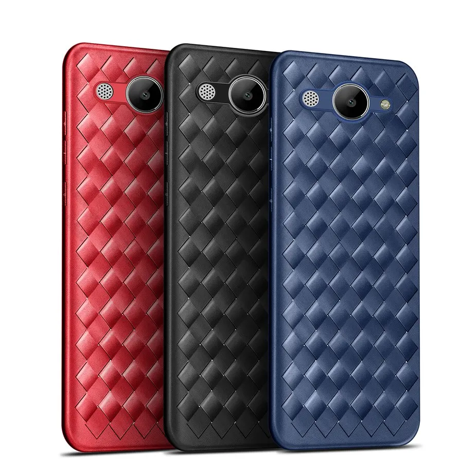 Роскошный Плетеный чехол для Huawei Y3 2017 мягкий силиконовый задняя крышка из ТПУ Женский телефона 3|Бамперы| |