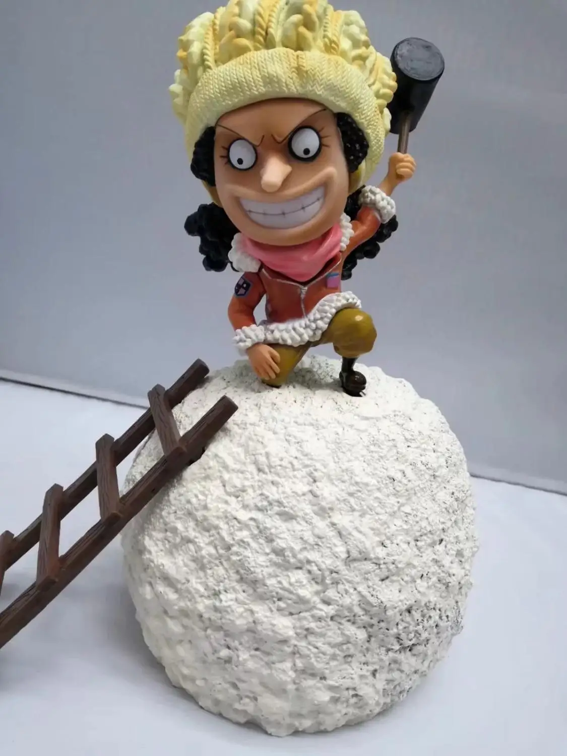 

NEW Anime One Piece Luffy Usopp snowman showhand Action Figure Anime PVC Collectible Model Toy gifts for Christmas 15cm