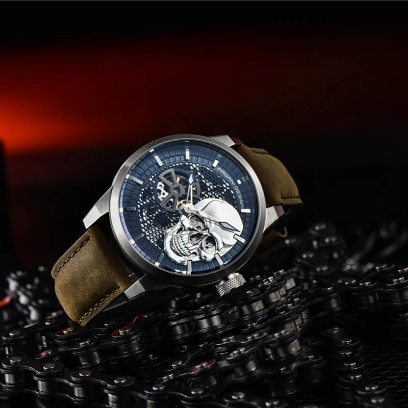 

Simple Business PAGANI Design Men's Watches Luxury Brand Automatic Hollow Men For Wristwatch Leather Waterproof Mechanical Clock