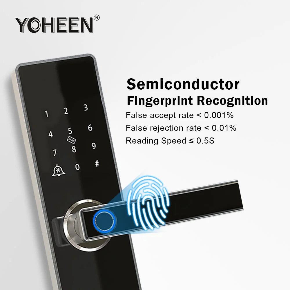 Электронный умный дверной замок YOHEEN TTLock приложение Bluetooth Wi-Fi для дома офиса