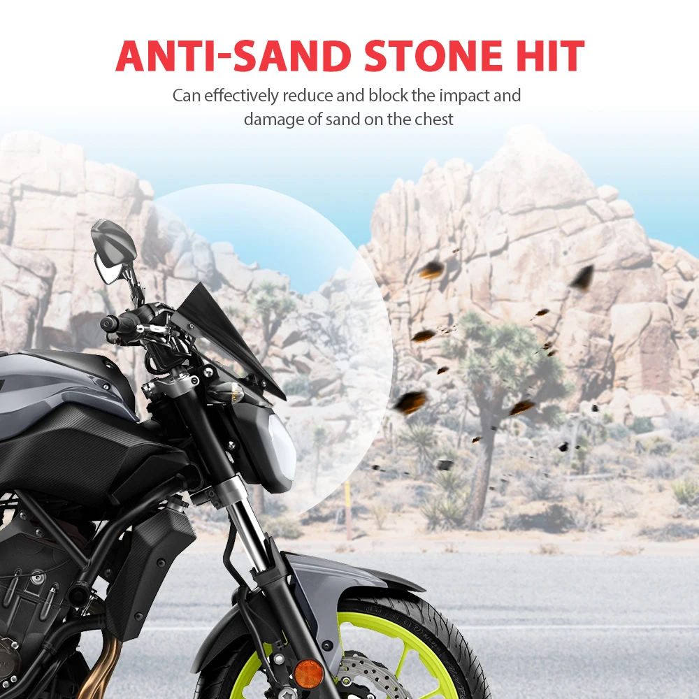 KEMiMOTO лобовое стекло для YAMAHA MT 07 MT07 FZ FZ07 2014 2015 2016 2017 Аксессуары мотоциклов