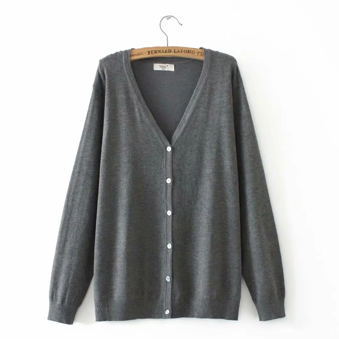 Plus Size Casual Cardigans 2019 Autumn Winter Clothing Fashion Loose Long Sleeve knitting Coats Women E1-A9525 |