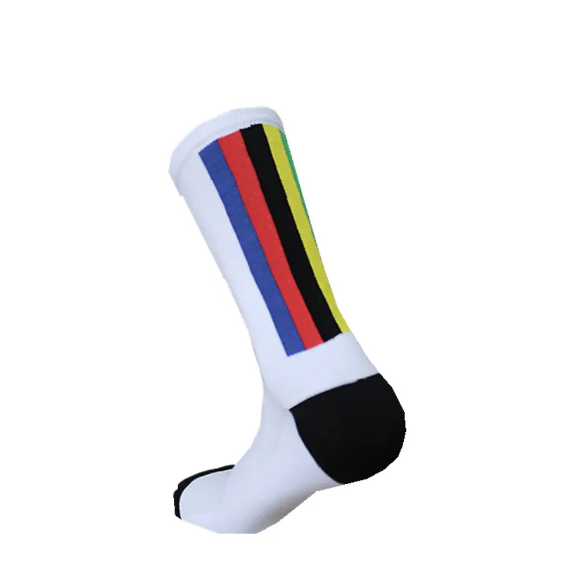 

New Champion Rainbow Cycling Socks Men Outdoor Sport Professional Competition Bike Socks Calcetines Ciclismo Hombre