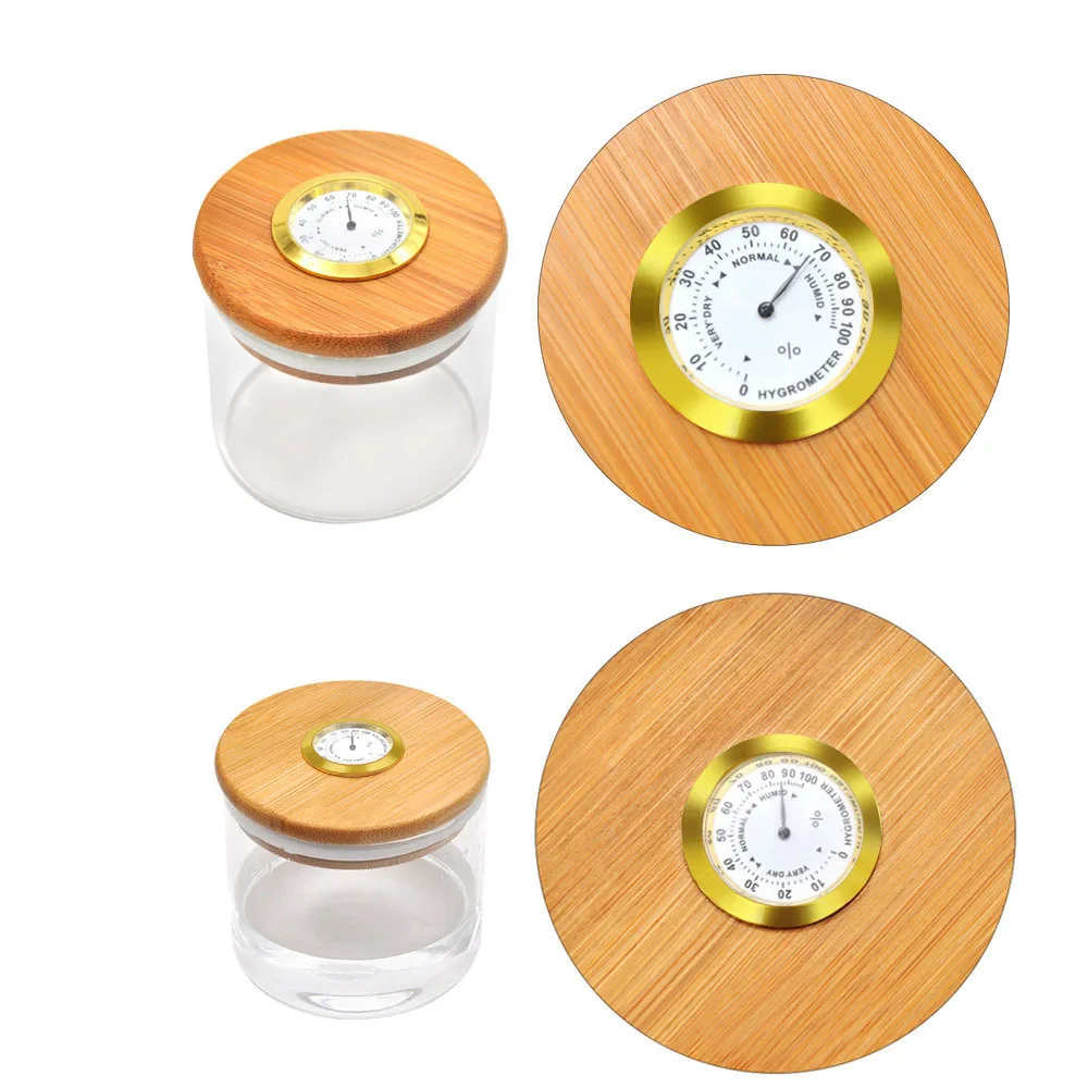 Большой вместимости изделия из бамбука и дерева табак ящик с гигрометром