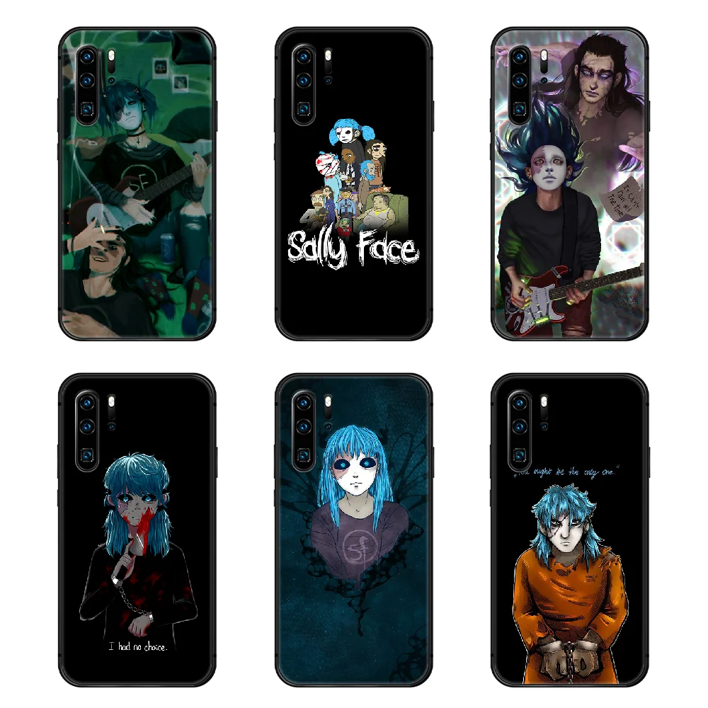 Чехол для телефона с Салли лицевой поверхностью Корпус Корпуса Для Huawei P8 P9 P10 P20 P30