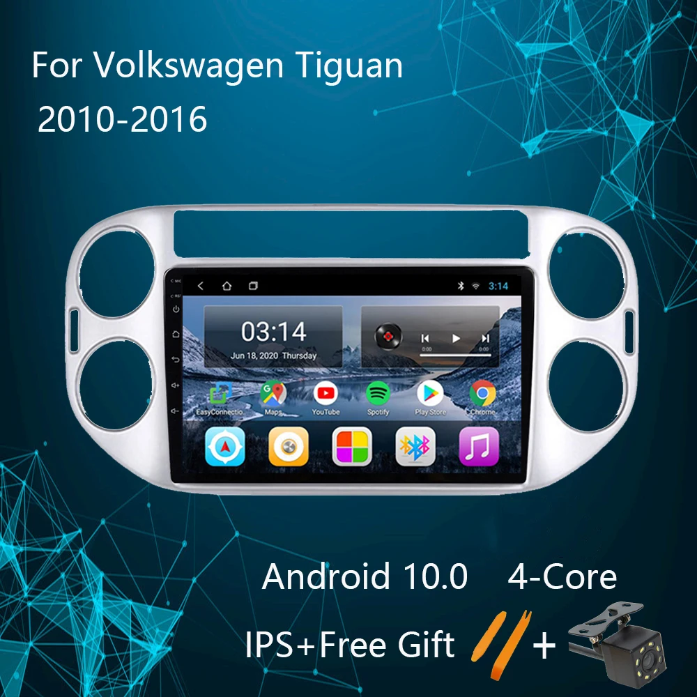 

Android 10.0 AI Voice Control Car Radio Multimedia For Volkswagen Tiguan 1 NF 2010-2016 Navigation GPS Split Screen Mirror Link