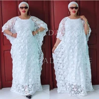 new african stylish dashiki abaya plus free size maxi dresses inside 2 piece cord lace boubou for ladies women