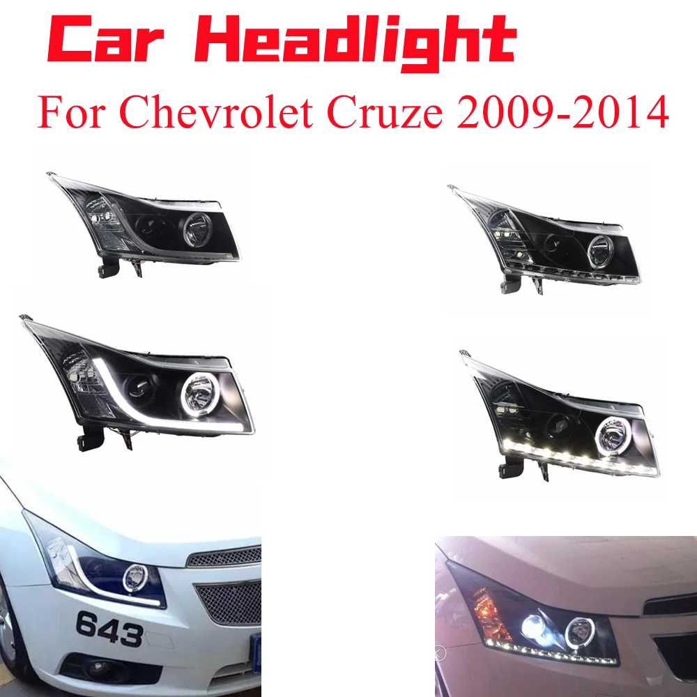 

For Chevrolet Cruze 2009-2014 Headlight Projection Lens Dual Light Lamps Crystal Headlight Double Optical Lens