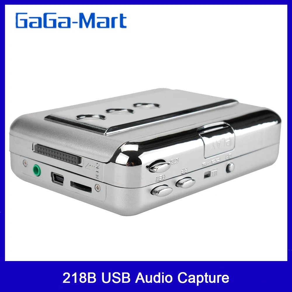 Ezcap 218B USB аудио Захват старая Кассетная лента конвертер в MP3 формат CD плеер