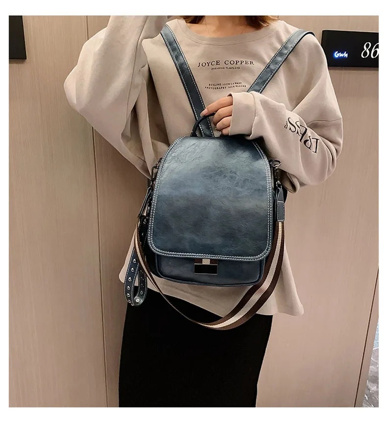 Популярный женский кожаный рюкзак, модные женские рюкзаки Mochila, женские повседневные винтажные сумки на плечо с большой вместительностью XA219H