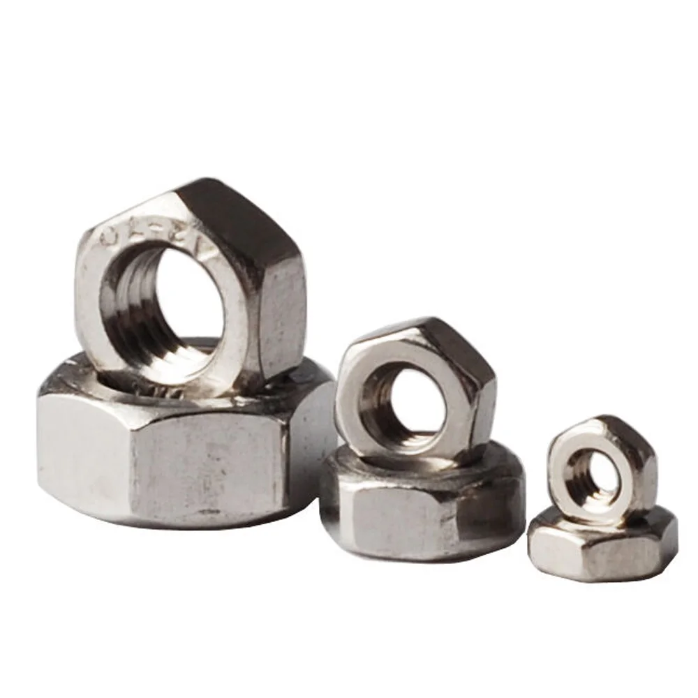120 шт M2 M6 из нержавеющей стали серебряные шестигранные гайки вставки Ассортимент