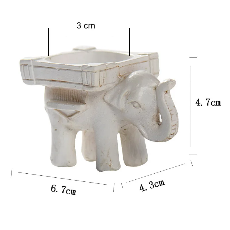 Слон цемент подсвечник форма бетон гипсовая DIY горшок для суккулентов