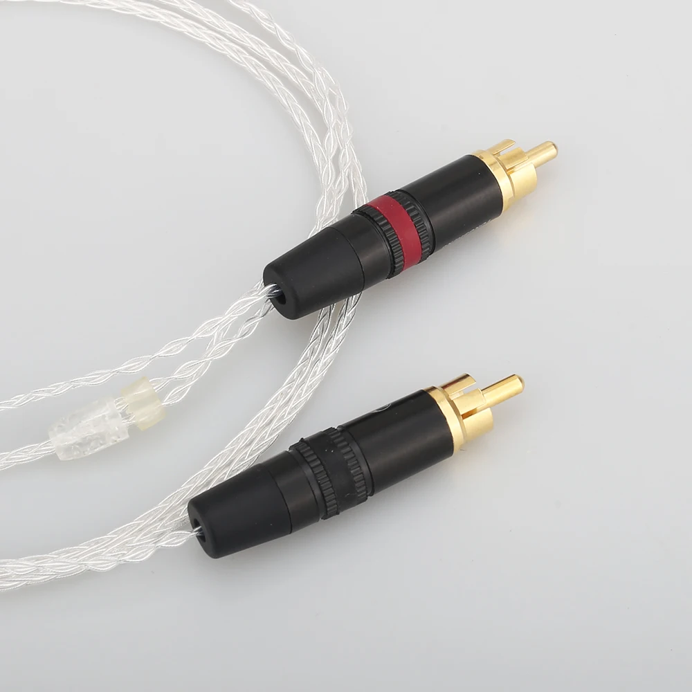 2 5 мм TRRS/4 4 сбалансированный штекер 3 разъем RCA Aux кабель 8x1 0 Серебряный провод