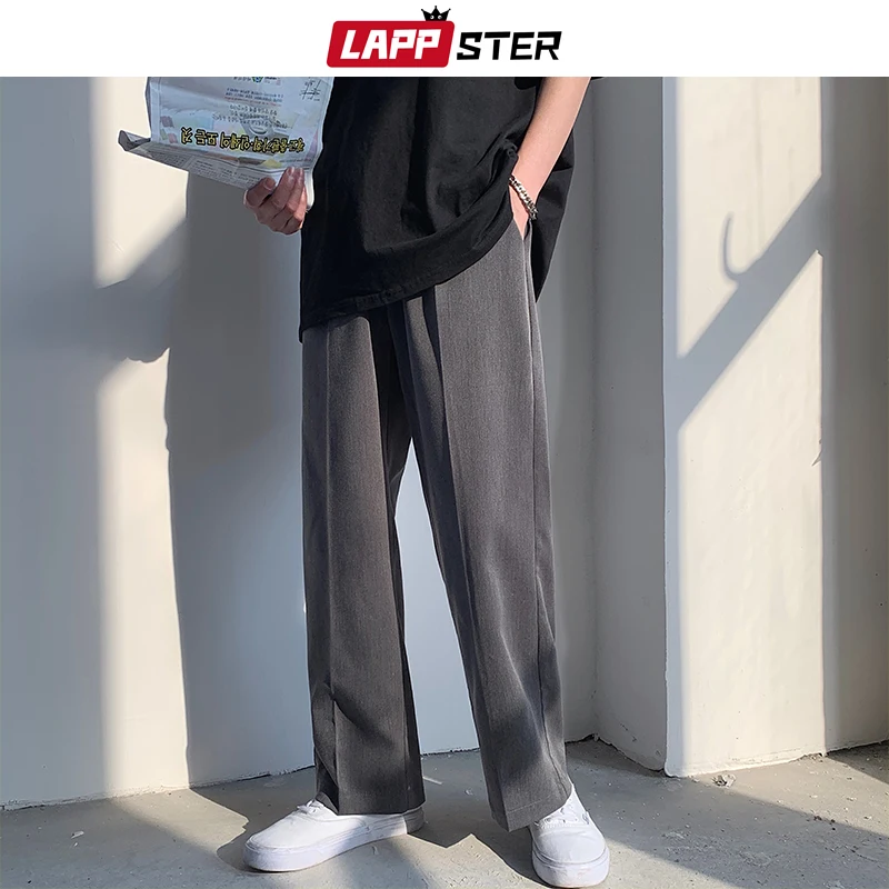 LAPPSTER Мужские Streetwear бегуны Брюки 2019 Mens Hip Hop Black Тренировочные штаны мужчины