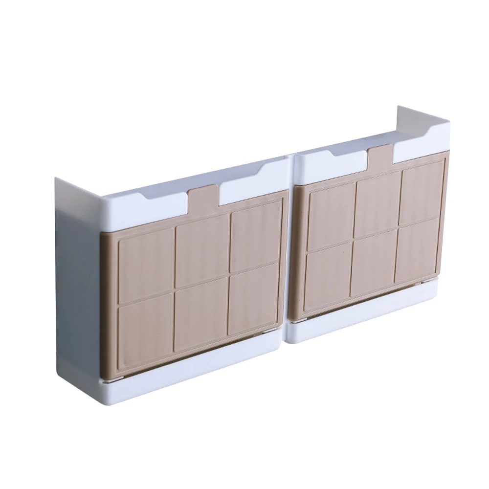 

Wall-Mounted Bathroom Storage Box, Soap Dispenser, Clamshell Drain Rack, Dust Box, Bathroom Storage Bathroom Accessories