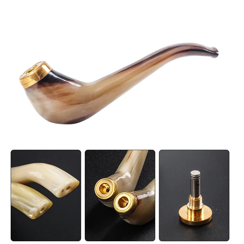 Классик Труба Рог труба дымоход 8 мм для сигаретного фильтра курительные трубки